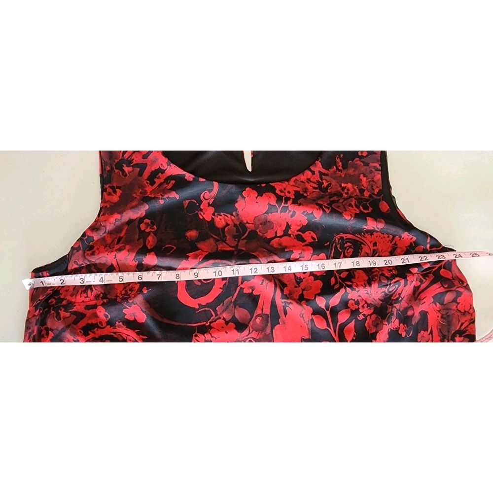 Connected Apparel Sheath Dress Womens 20W‎ Tiered Red Black Floral Career Casual - Picture 7 of 9
